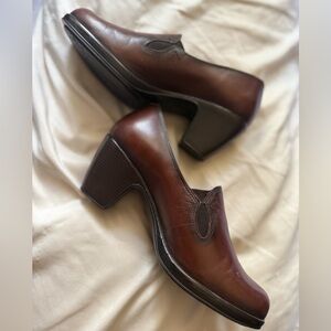 Dansko Brown Women's Block Heel Shoes